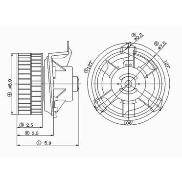 HVAC Blower Motor Fits select: 2001-2007 DODGE GRAND CARAVAN, 2001-2007 CHRYSLER TOWN & COUNTRY