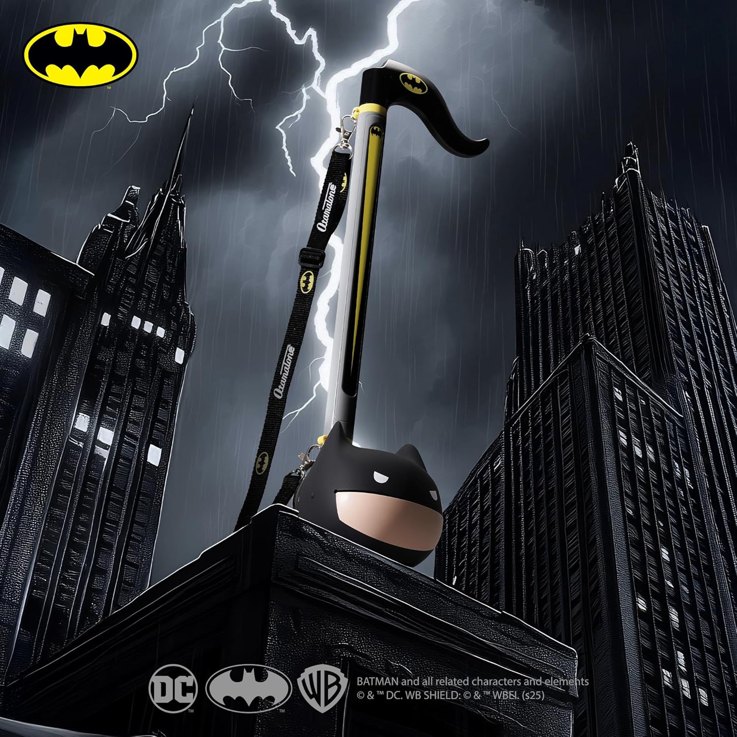 Otamatone Deluxe Electronic Musical Instrument Toy for Children Unisex Adults - Batman