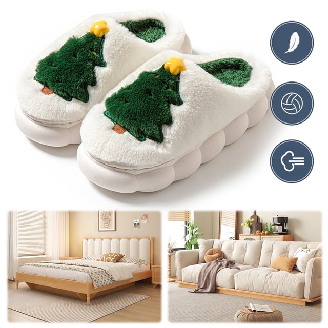 Lindas Felpa Navidad Cómodas para Otoño Invierno