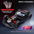 thumbnail image 3 of Coche RC Drift ACAMZAR a escala 1:24 20 km/h 4WD con luces LED para niños, 3 of 9