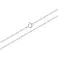 thumbnail image 2 of Collier Pendentif Croix Simple Petit Rose Plaqué Rhodium pour Petites Filles 16 Pouces, 2 of 5
