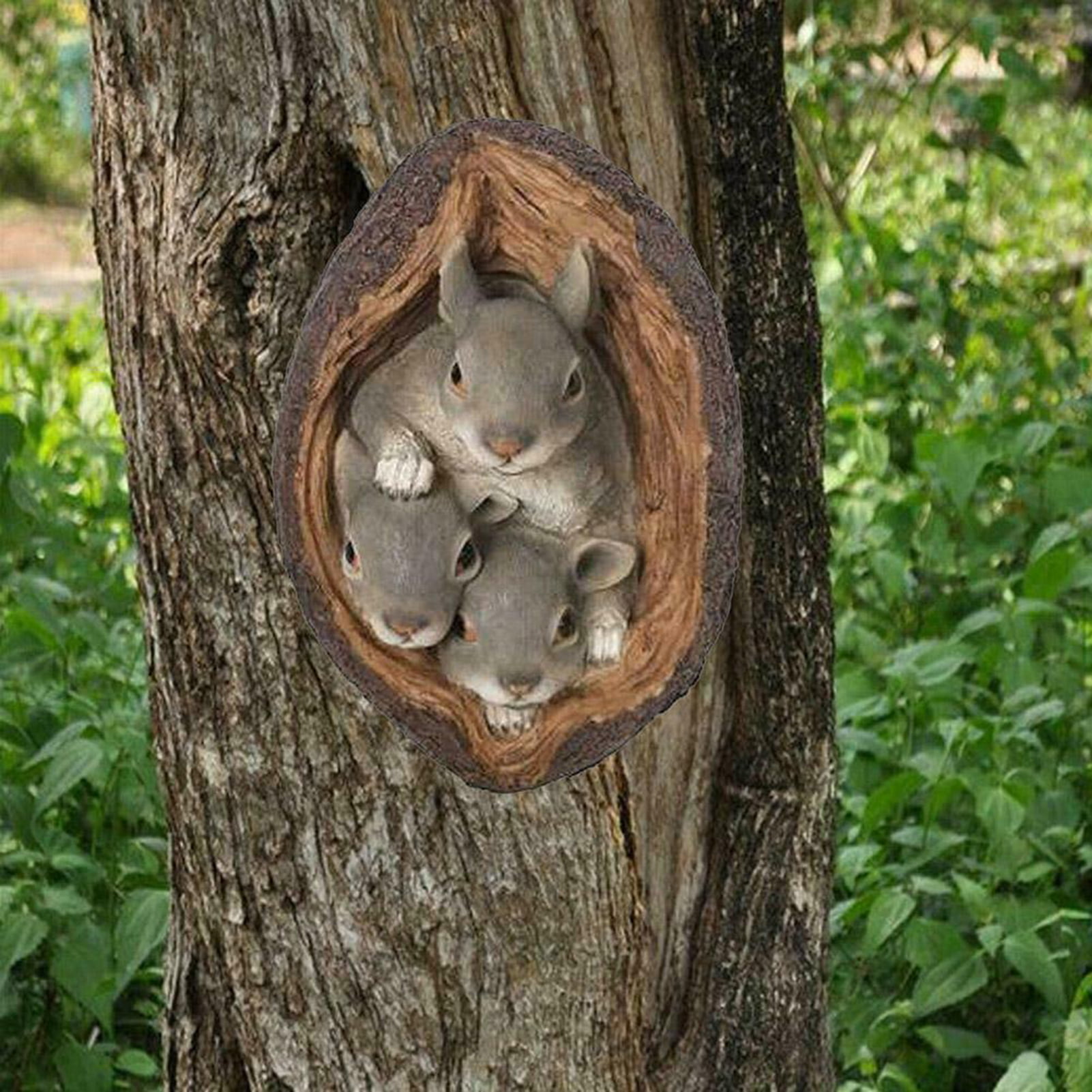 Cute Squirrel Statue Decor Resin Animal Outdoor Lawn Garden Sculpture Ornaments 