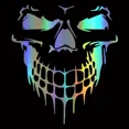 thumbnail image 4 of Large Size 59X53CM Skull Head Car Stickers and Decals Reflective Vinyl Car Styling Auto Engine Hood Door Window Car Stickers, 4 of 6