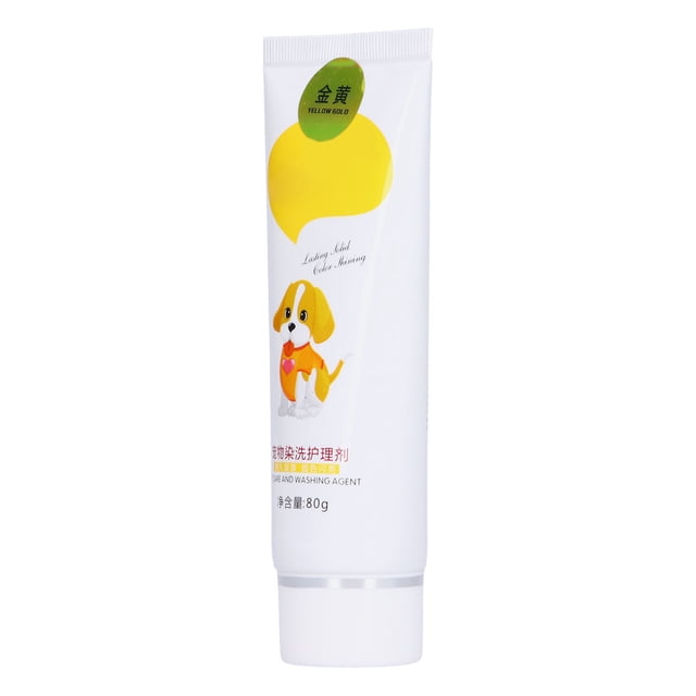 Crema para el Cabello para perros, crema para colorear para mascotas en forma de tubo en forma de tubo no tóxico semi permanente para preparación para mascota