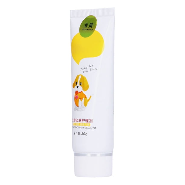 Crema para el Cabello para perros, crema para colorear para mascotas en forma de tubo en forma de tubo no tóxico semi permanente para preparación para mascota