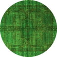 thumbnail image 1 of Ahgly Company Indoor Round Oriental Green Modern Area Rugs, 6' Round, 1 of 4