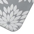 thumbnail image 2 of Gray and White Floral Pattern Dish Drying Mat for Kitchen 1 Pack, Ultra Absorbent Microfiber Dishes Drainer Mats,18"x24", 2 of 3