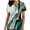 Green, variant on Karymi Summer Tops for Women 2026 Trendy V Neck Scrub Shirt Tunic Short Sleeve Tee Shirts Regular Tie-Dye Nurse Tops with Pockets
