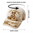 thumbnail image 5 of Clearance Hotyverty Halloween Ghost Baseball Cap, Happy Haunting Patchwork Ghost Pumpkin Commemorative Vintage Baseball Cap Adjustable Cotton Dad Hat Halloween Gift for Women Men, White, 5 of 9