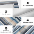 thumbnail image 6 of Blue Grey Beige Striped Outdoor Rug for Patio/Deck/Porch, Non-Slip Large Area Rug 5 x 7 Ft, Farmhouse Vintage Stripe Indoor Outdoor Rugs Washable Area Rugs, Reversible Camping Rug Carpet Runner, 6 of 8