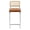 Faux Leather Brown - 30″, variant on Zesthouse Rattan Bar Stools Set of 2, 26″ Velvet Counter Height Chairs with Cane Back & Chrome Legs, Mid Century Cantilevered Design Barstools for Kitchen Island, Green