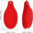 thumbnail image 2 of Set of 2 Red Heat Resistant Silicone Spoon Rests, 2 of 5