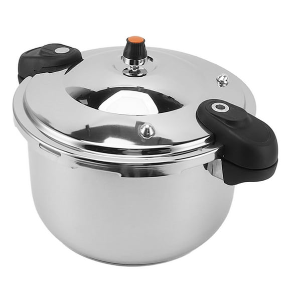Electric Pressure Cooker, 80kpa Pressure Canner Dual Handle Stainless Steel Slow Steamer Cooker for Gas Electric Stove