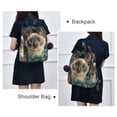 thumbnail image 4 of FORMRS Women's Travel Backpack Purse Anti-Theft Hidden Pockets Casual Shoulder Bag, Flowers and Cat, 4 of 7