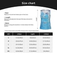 thumbnail image 5 of Salouo Hanging Orchids Floral Blue Pattern Workout Tank Tops for Women,Gym Exercise Sleeveless Running Loose Athletic Top Fit Yoga Tops Active Shirts-Large, 5 of 7