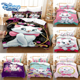 thumbnail image 2 of Juego de ropa de cama Kawaii Marie Cat, funda de edredón rosa de dibujos animados, textiles para el hogar, tamaño King y Queen, funda de edredón doble, accesorios de dormitorio, 2 of 5
