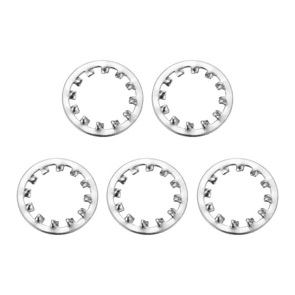 5Pcs SAE 3/4" 304 Stainless Steel Internal Tooth Lock Washer