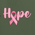 thumbnail image 5 of Wild Bobby, Hope Pink Ribbon Support Brave Fight, Breast Cancer Awareness, Men Graphic Tee, Military Green, 5X-Large, 5 of 5