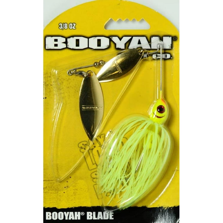 BOOYAH Blade Double Willow Spinnerbait Chartreuse 3/8 oz. 