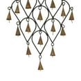 thumbnail image 5 of DecMode 14" Black Metal Bell Windchime with Bells and Chain Ring Hanger, 5 of 7