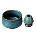 thumbnail image 3 of Ceramic Matcha Bowls with Whisk Stand Ceramic Matcha Bowl Handcrafted Matcha Cup Blue, 3 of 9