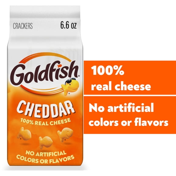 Goldfish Cheddar Crackers, 6.6 oz Bag