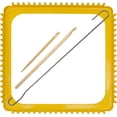 thumbnail image 1 of shiyou-7.5 Inch Solid Metal Square Weaving Loom Tool with Needle Hook for Knitting Sewing DIY Craft Board Elastic Hoop and Yarn Weave Plate Beginner-Friendly, 1 of 4