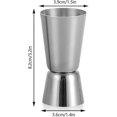 thumbnail image 2 of 25ml 50ml, Stainless Steel Shot Measure Double Jigger Cocktail Drink Spirits Measures, 2 of 5