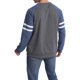 thumbnail image 5 of Camisa Para Hombres RagláN Manga Larga Patchwork Cuello Redondo Estilo Suelto SuéTer XBTCLXEBCO Azul Marino CarbóN;XXL, 5 of 5