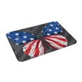 thumbnail image 2 of Daiia Butterfly With USA Flag Front Door Mat, Heavy Duty Durable Welcome Mat for Outdoor Indoor, Dirt Trapper Waterproof Super Absorbent Door Mat, 16" x 24", 2 of 9