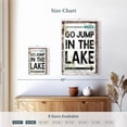 thumbnail image 4 of Elephant Stock Go Jump In The Lake Sign Wall Art - Vertical Canvas Wall Art - Living Room Wall Decor - Inspirational And Typography Canvas - Black And Gray Decor - 8" x 12", 4 of 8