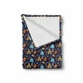 thumbnail image 2 of North Pole Soft Flannel Fleece Throw Blanket, Eskimo Alaska Elements and Style Symbolic Items Doodle, Cozy Plush for Indoor and Outdoor Use, 70" x 90", Multicolor, by Ambesonne, 2 of 6