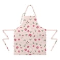 thumbnail image 2 of Pioneer Flower Floral Print Pattern Apron for Women and Men, Cotton Linen Waterproof with Pockets, Adjustable, 33x27 Inch for Kitchen, Gardening, BBQ, Salon, 2 of 6