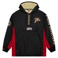 thumbnail image 2 of Men's Mitchell & Ness Black Philadelphia 76ers Big & Tall Hardwood Classics Team OG 2.0 Anorak Hoodie Quarter-Zip, 2 of 6