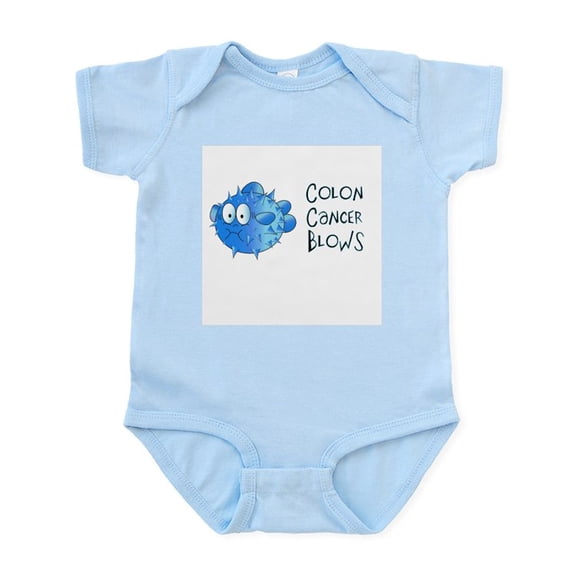 CafePress - Colon Cancer Blows Infant Bodysuit - Baby Light Bodysuit, Size Newborn - 24 Months