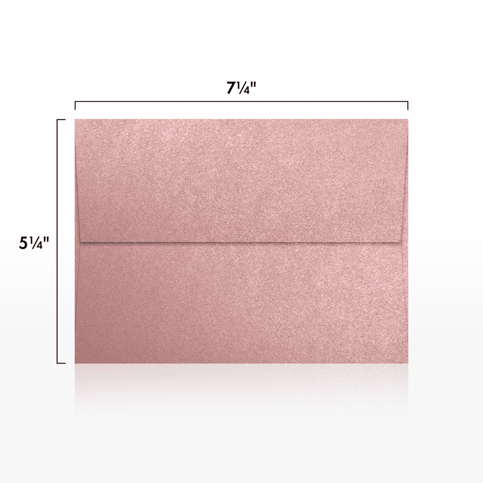 LUXPaper A7 Invitation Envelopes, 5 1/4 x 7 1/4, Misty Rose Metallic, 50/Pack