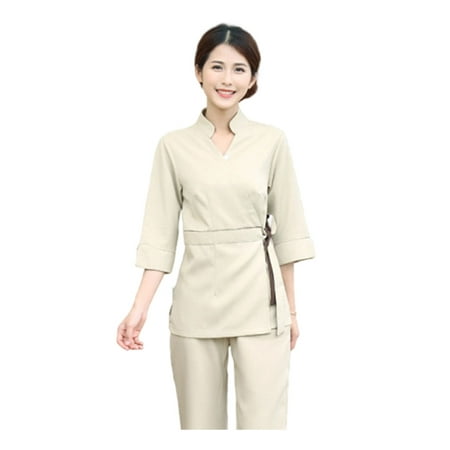 

Etereauty Clothes Uniform Medical Scrub Workwear Surgical Work Hospital Outfit Scrubs Working Beautician Nursing Sets S Pant