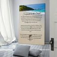 thumbnail image 3 of The Seaside Scenery Footprints in The Sand Canvas Wall Art Posters Gifts Bedroom Painting Home Decor Hanging Pictures Framed-1,24x36inch(60x90cm), 3 of 16