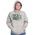 thumbnail image 4 of Woodsy Owl Slogan Give a Hoot Zip Up Hoodie Men's Women's Brisco Brands S, 4 of 6