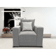thumbnail image 2 of Sillon El Bazar Store Miami Lino Gris Plata 1 plaza, Modular, Moderno, Sala, 2 of 4