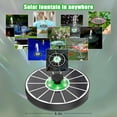 thumbnail image 2 of SIABC-Solar Fountain with Green Flower and Lights (White Panel White Lights), 2 of 4