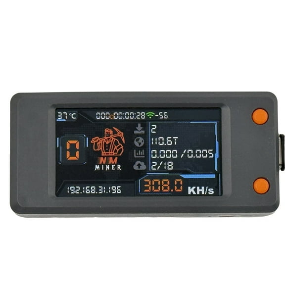 NMMiner Nerdminer 308KH/S Hashrate BTC Solo Lottery Miner Bitcoin Crypto Miner BTC Miner Nerd Miner with Color Screen