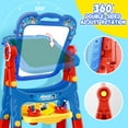 thumbnail image 5 of Art Easel for Kids - Adjustable Double-Sided Rotatable Magnetic White Board with Painting Accessories, Preschool Learning Toy for Girls 3-5 Years Old,Ideal Christmas Birthday Gift （Blue）, 5 of 7