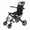Black, variant on Thehsnt Lightweight Transport Wheelchair for Adults & Seniors - Foldable Manual Wheelchair, Narrow Door Design, Supports 220lbs w/ Removable Pull Bar