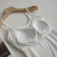 thumbnail image 6 of UoCefik Workout Tank Tops for Women Built In Bra Adjustable Spaghetti Strap Camisole Tops Cotton Padded Bra Undershirts Summer Tank Tops White 3XL, 6 of 8