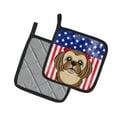 thumbnail image 2 of Carolines Treasures BB2179PTHD Flag and Chocolate Brown Shih Tzu Pair of Pot Holders , 7.5HX7.5W, multicolor, 2 of 3