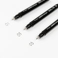 thumbnail image 3 of Tombow 66403 Mono Drawing Pens, 3-Pack, Black - Sizes 01, 03, & 05, 3 of 7