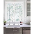 thumbnail image 2 of Window Privacy Film Green Ombre Leaves Tree Stained Glass Window Film Decorative Sun Block Window Cover Vintage Green Forest Window Clings Static Adhesive Sticker for Bathroom 17.7"x39.3", 2 of 7