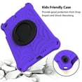 thumbnail image 2 of Dteck Kids Case for iPad mini 5, iPad mini 4 Case, iPad mini 3/2/1 Case 7.9-inch, Rotating Stand Handle Grip Kids Friendly Silicone Shockproof Shell Shockproof Rugged Case for iPad mini 7.9",Purple, 2 of 7