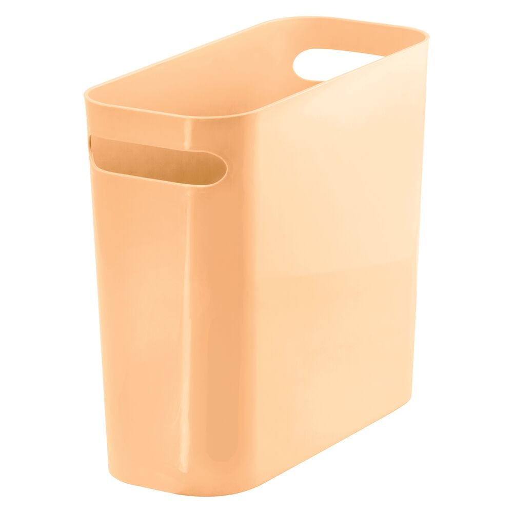 mDesign Plastic Small Trash Can 1.5 Gallon/5.7 Liter Wastebasket ...